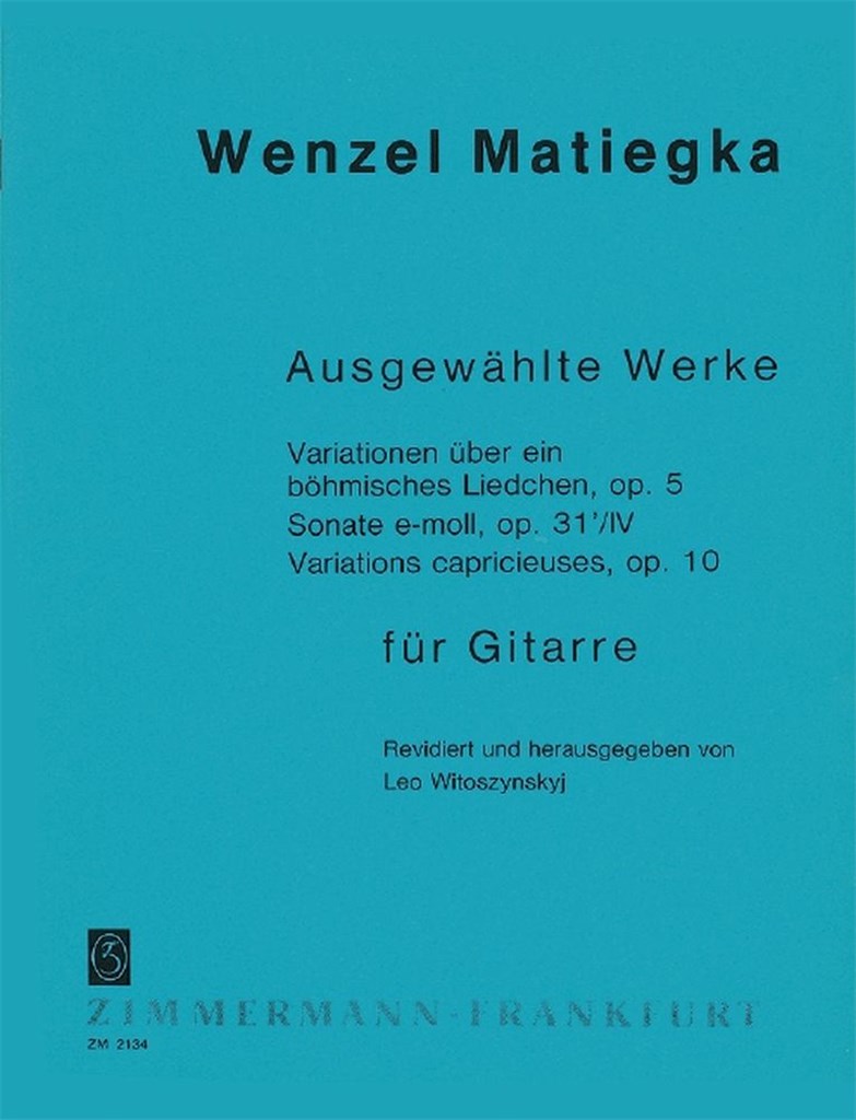 Variationen über ein böhmisches Liedchen, op. 5